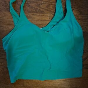 Teal cropped lululemon on define